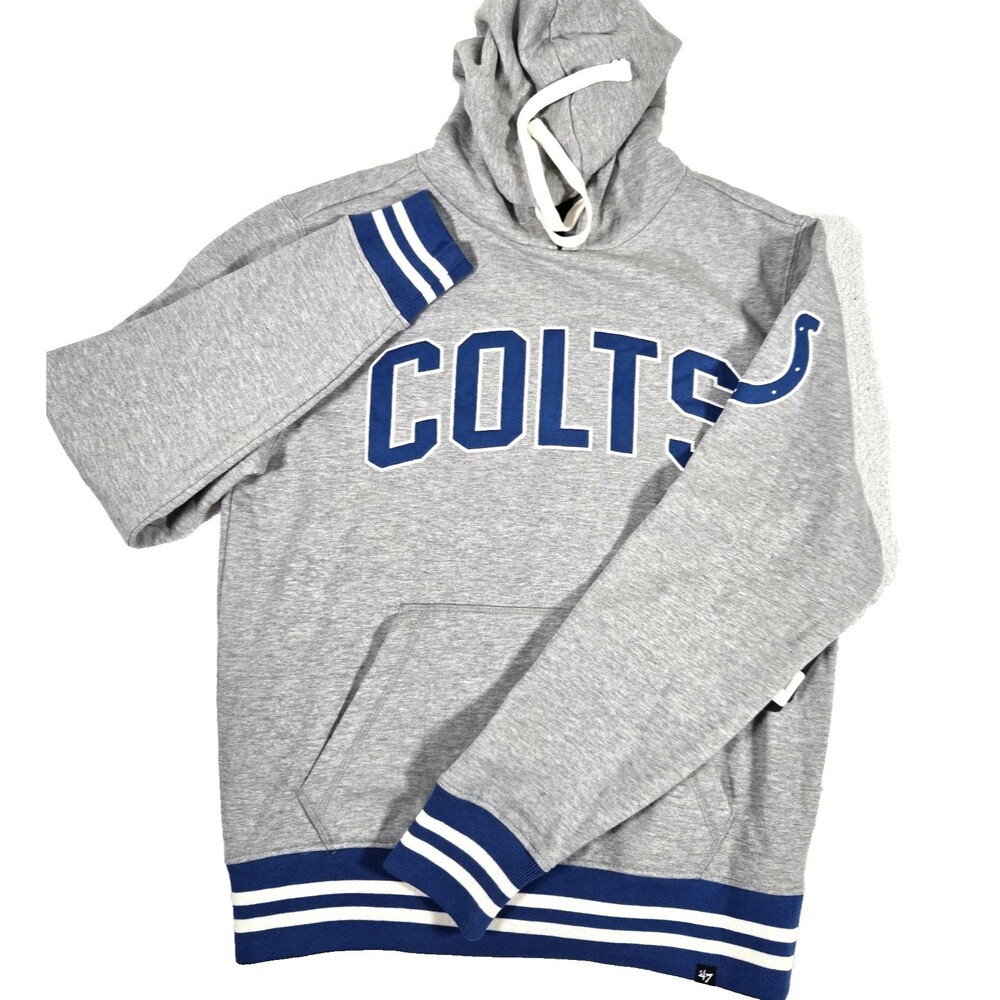 Indianapolis Colts Gray '47 Brand Hoodie Men's Small Sweatshirt NFL Football New